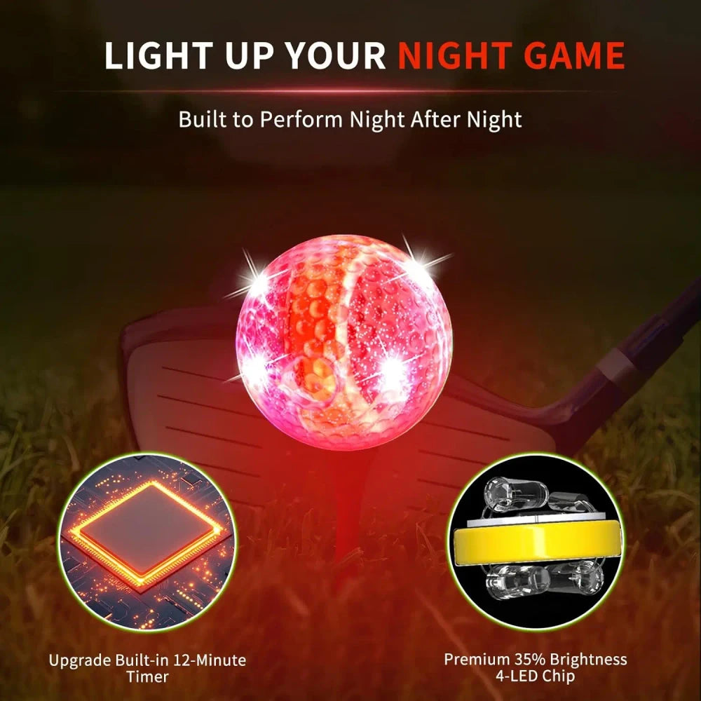 LED Golf Balls 6 Pack