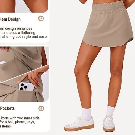 Athletic Skort with Pockets